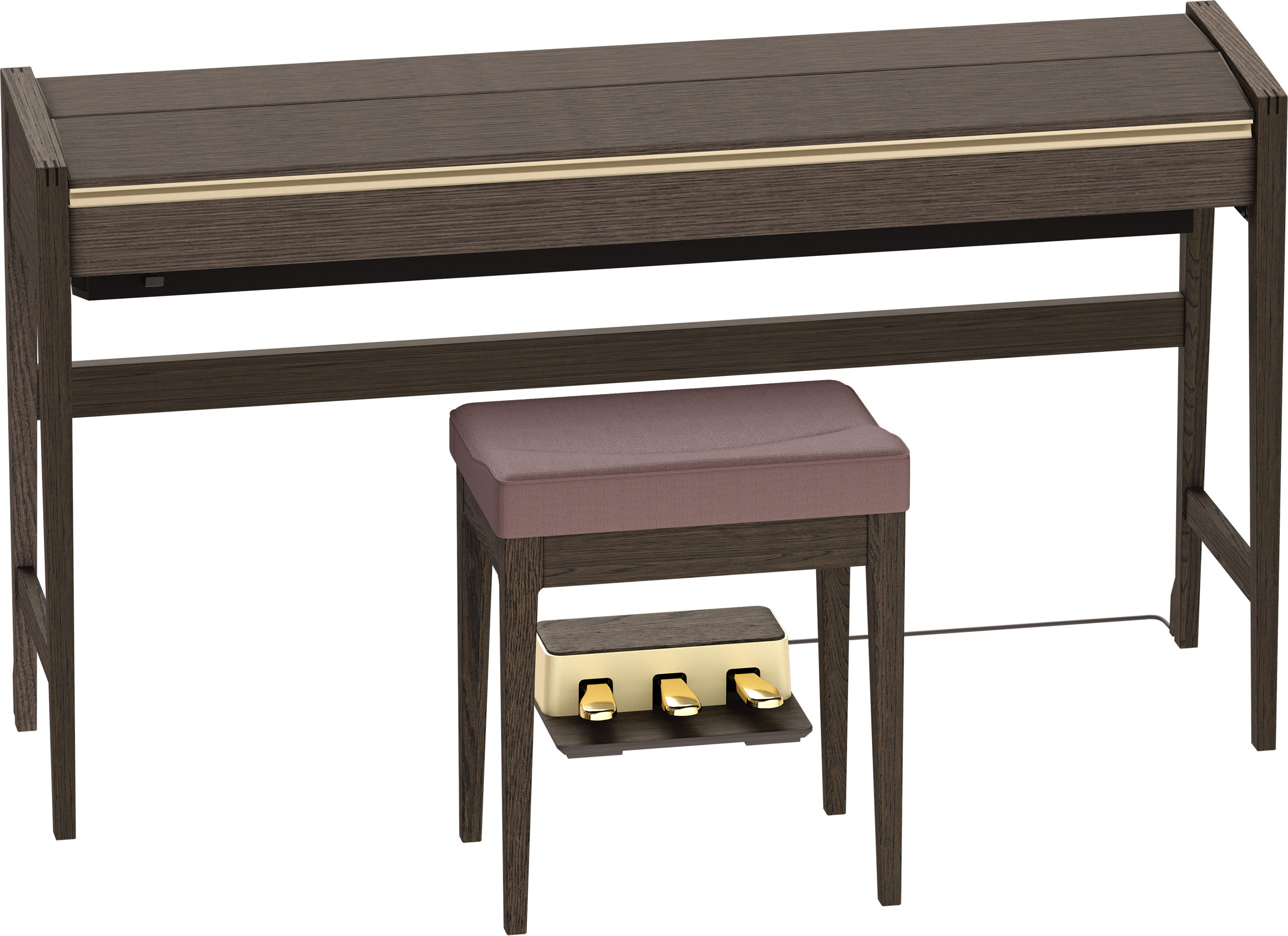 Roland Kiyola Kf-25 - Chene Fume - Piano NumÉrique Meuble - Variation 1