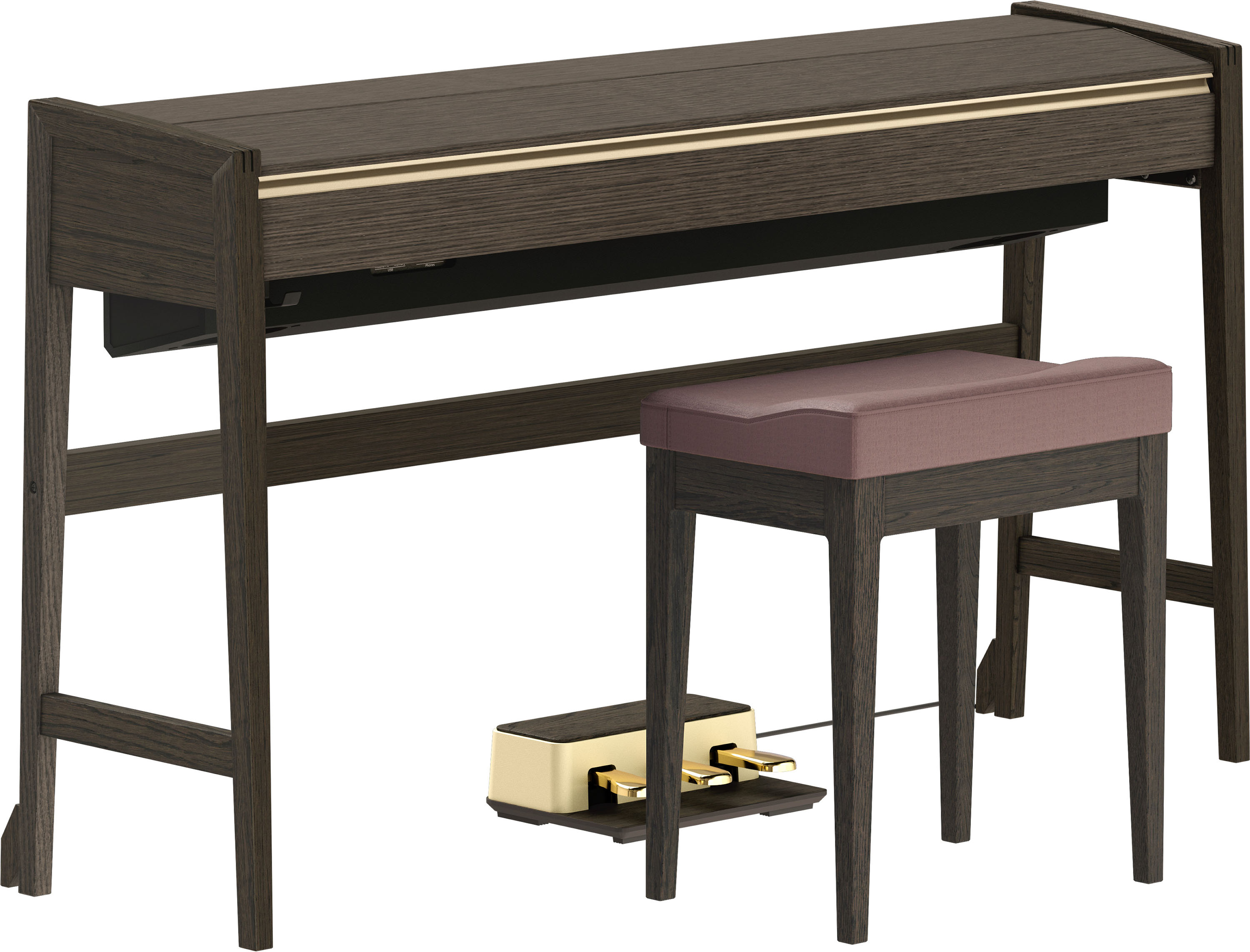 Roland Kiyola Kf-25 - Chene Fume - Piano NumÉrique Meuble - Variation 4