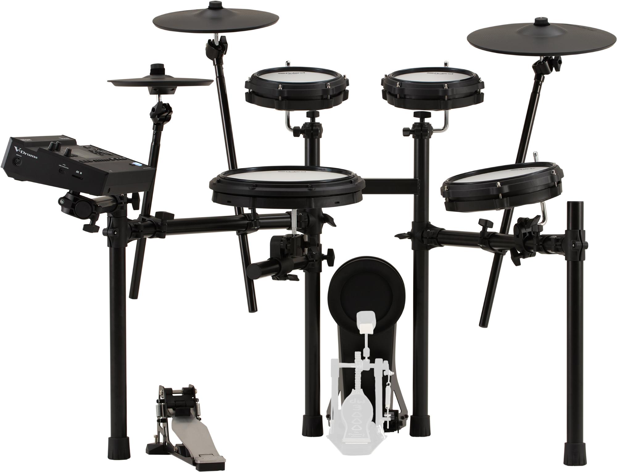 Roland Td-313 V-drums Bundle Complet - X-hp1 + Dt90 + Vic5a + Hp30 - Pack Batterie - Variation 2