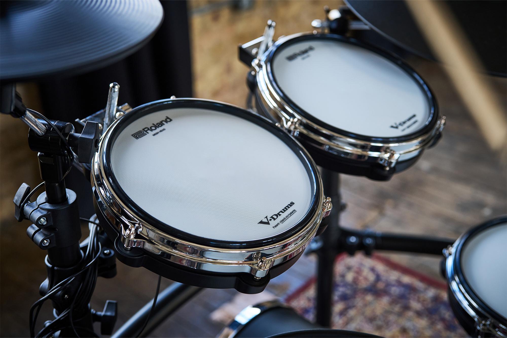 Roland Td-516 V-drums Bundle Complet - X-hp1 + Vic5a + Hp600d + Hh205 + Hs40wn + Ht130 - Pack Batterie - Variation 8