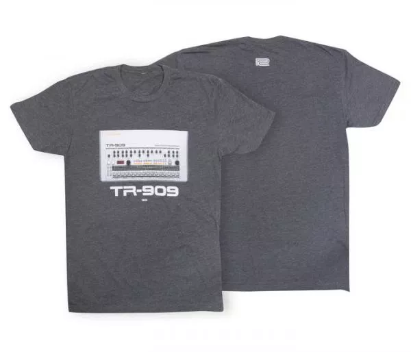 T-shirt Roland TR-909 Crew T-Shirt Charcoal - XL