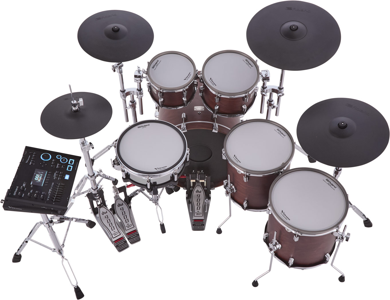 Roland Vad716 V-drums Kit - Satin Walnut - Kit Batterie Électronique - Variation 2