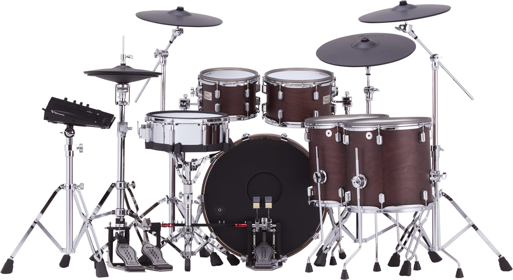 Roland Vad716 V-drums Kit - Satin Walnut - Kit Batterie Électronique - Variation 3