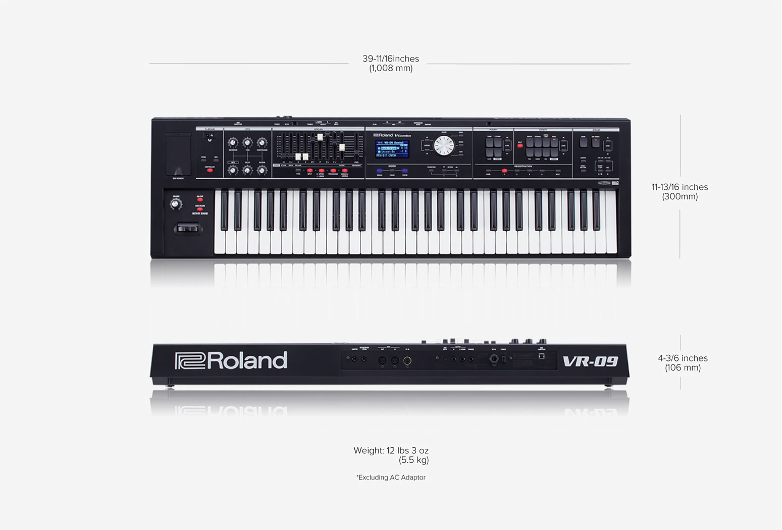 Roland Vr-09-b - Noir - Clavier De ScÈne - Variation 1