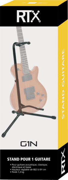 G1N Stand guitare universel tête fixe - noir