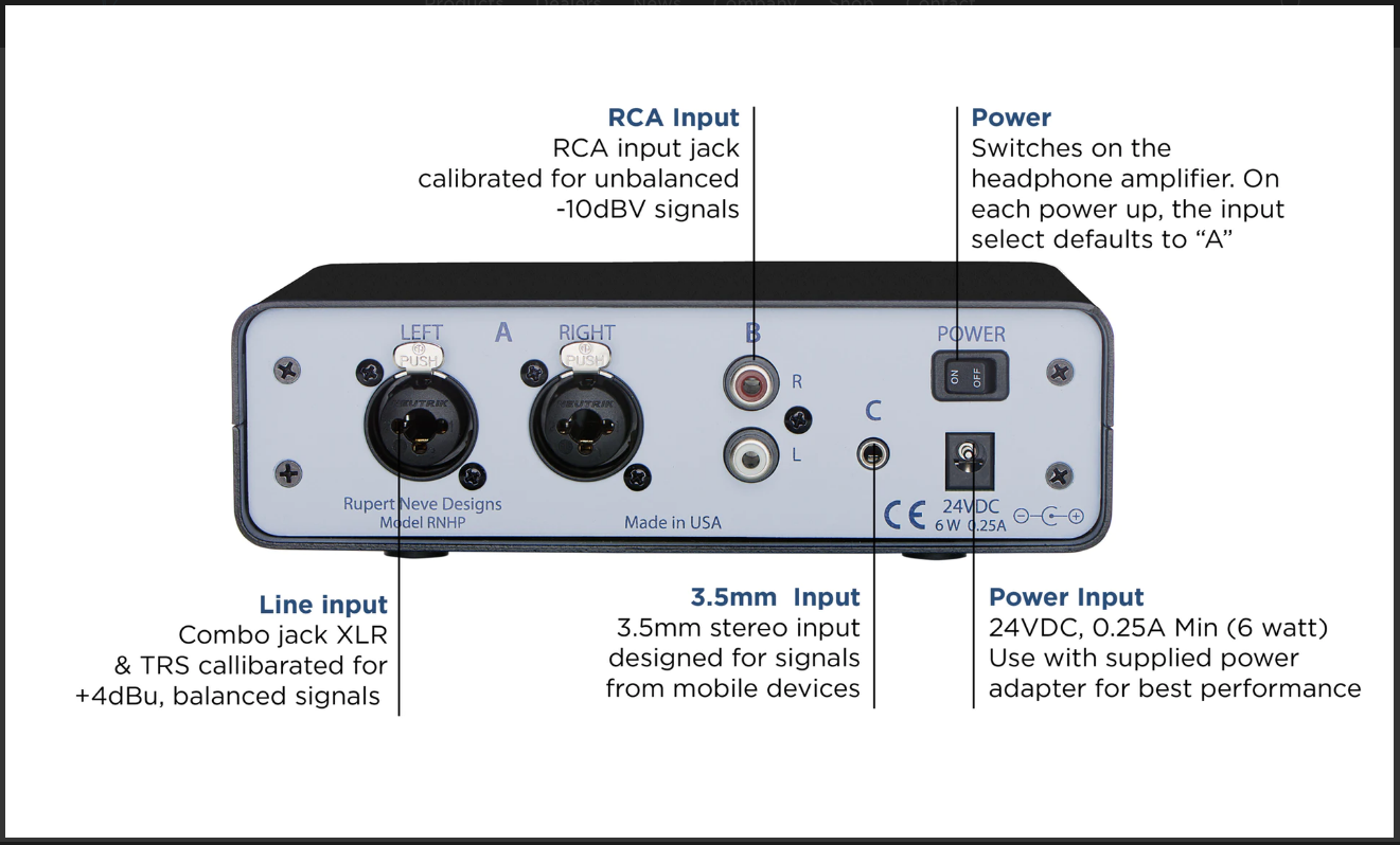 Rupert Neve Design Rnhp - PrÉampli Casque - Variation 7