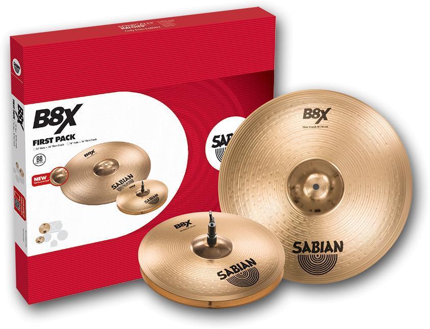 Pack cymbales Sabian 45001X B8X Set harmonique First 14