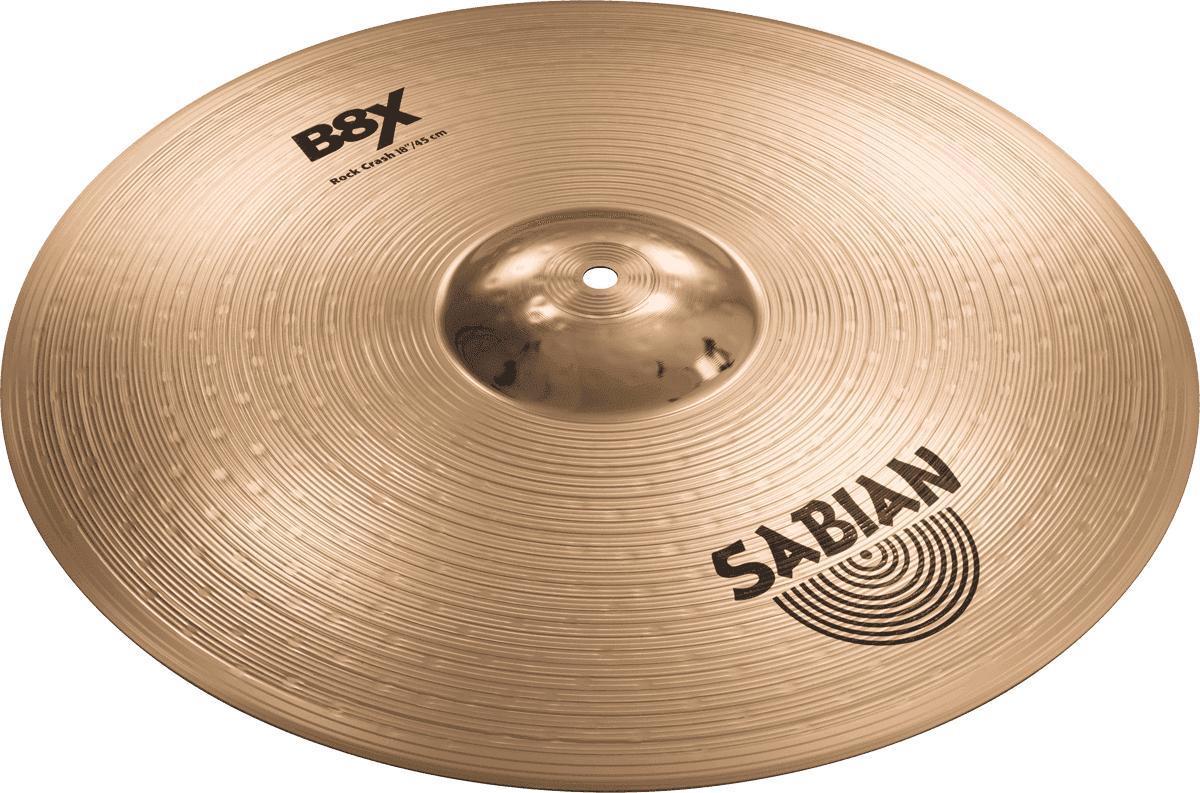 Cymbale crash Sabian B8X Rock Crash - 18 pouces
