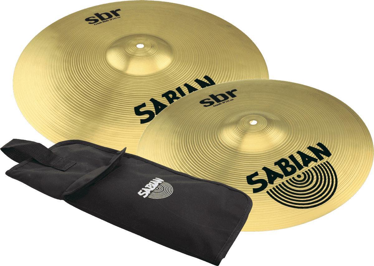 Pack cymbales Sabian SBR50061 Crash Pack + housse