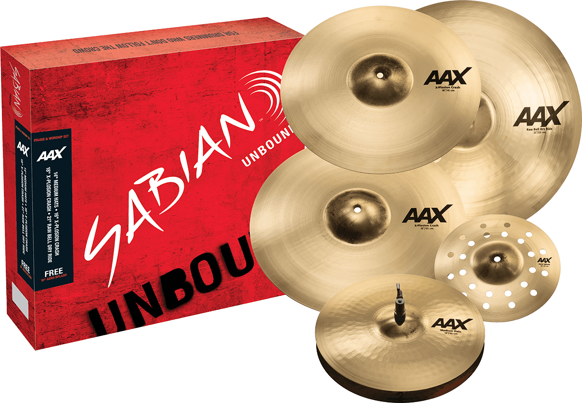 Sabian Set Praise And Worship 14 16 18 21 + 10 - Pack Cymbales - Main picture