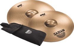 Pack cymbales Sabian PACK THIN CRASH 16 + 18 + HOUSSE BAGUETTES