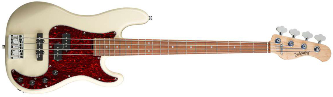 Sadowsky Hybrid P/j Bass 21 Fret Alder 4c Metroline All Active Mor - Olympic White - Basse Électrique Solid Body - Main picture