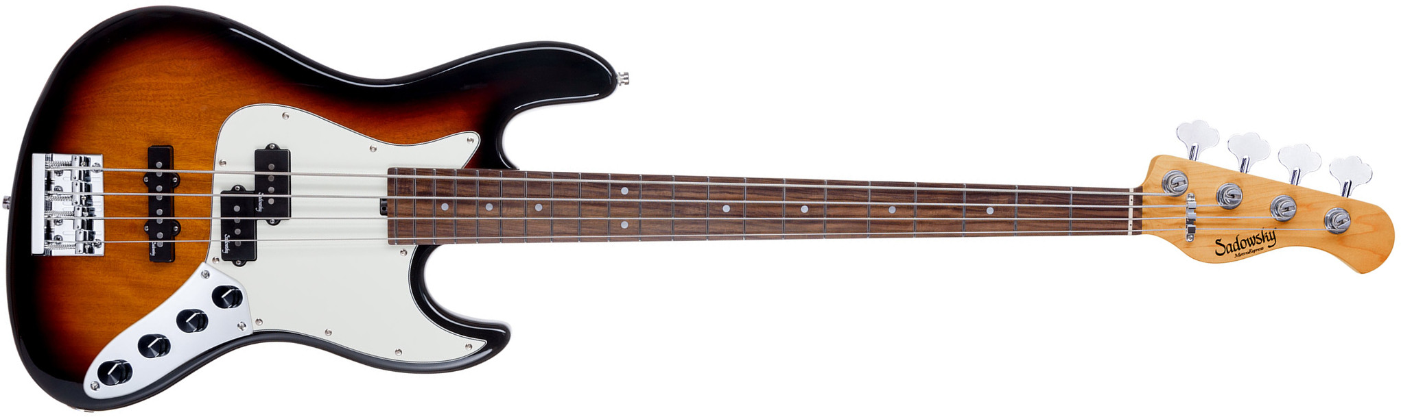 Sadowsky Hybrid Pj Bass 21 Fret 4c Metroexpress V2 Pf - Tobacco Burst - Basse Électrique Solid Body - Main picture