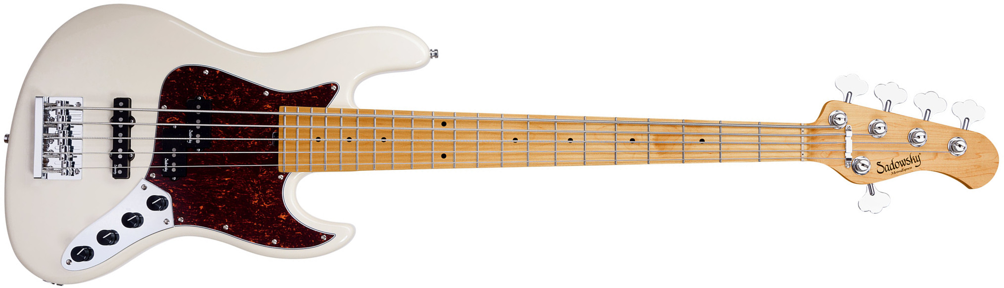 Sadowsky Hybrid Pj Bass 21 Fret 5c Metroexpress V2 Mn - Olympic White - Basse Électrique Solid Body - Main picture