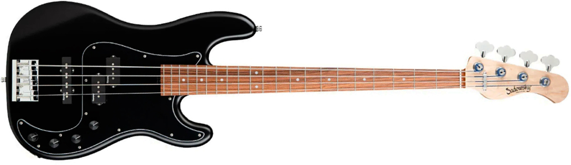 Sadowsky Hybrid Pj Bass 21 Fret Alder 4c Metroline All Active Mor - Solid Black Satin - Basse Électrique Solid Body - Main picture