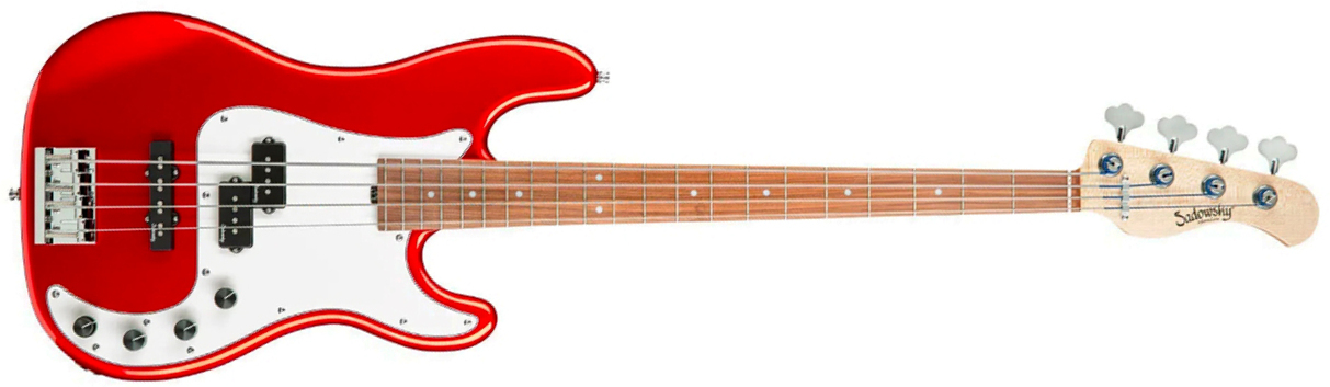 Sadowsky Hybrid Pj Bass 21 Fret Alder 4c Metroline All Active Mor - Solid Candy Apple Red Metallic - Basse Électrique Solid Body - Main picture