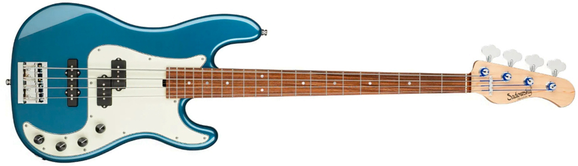 Sadowsky Hybrid Pj Bass 21 Fret Alder 4c Metroline All Active Mor - Dark Lake Placid Blue Metallic - Basse Électrique Solid Body - Main picture