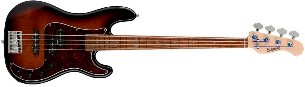 Sadowsky Hybrid Pj Bass 21 Fret Alder 4c Metroline All Active Mor - '59 Burst Transparent - Basse Électrique Solid Body - Main picture