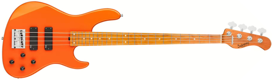 Sadowsky Modern Bass 24-fret 4c Metroexpress Active Mn - Solid Candy Apple Orange Metallic - Basse Électrique Solid Body - Main picture