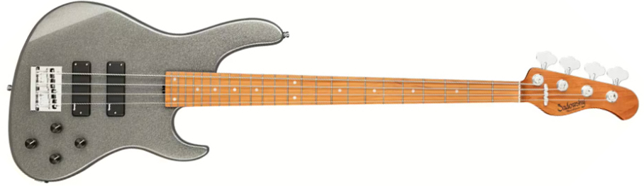 Sadowsky Modern Bass 24-fret 4c Metroexpress Active Mn - Solid Silver Metallic - Basse Électrique Solid Body - Main picture