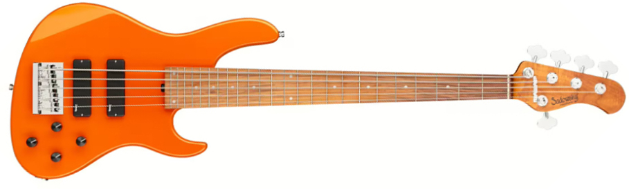 Sadowsky Modern Bass 24-fret 5c Metroexpress Active Mor - Solid Candy Apple Orange Metallic - Basse Électrique Solid Body - Main picture
