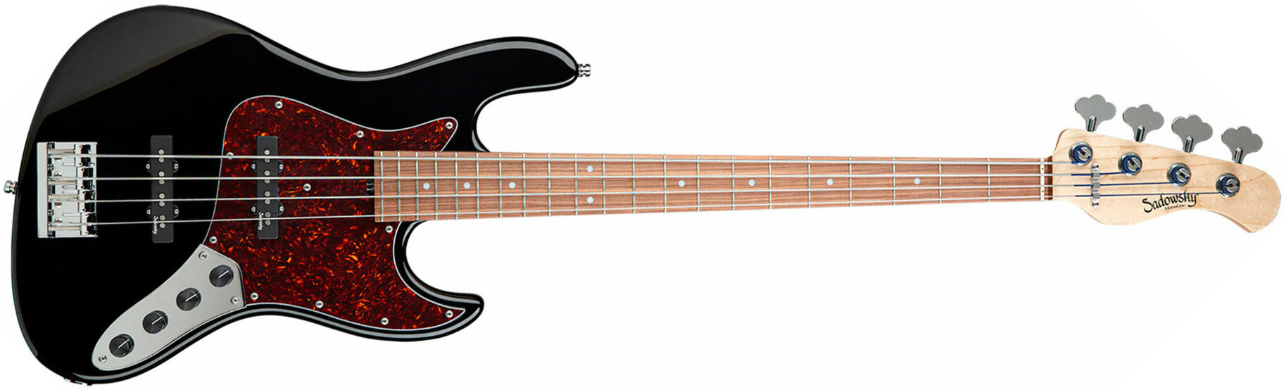 Sadowsky Modern Bass 24 Fret Alder 4c Metroline All Active Mor - Solid Black High Polish - Basse Électrique Solid Body - Main picture