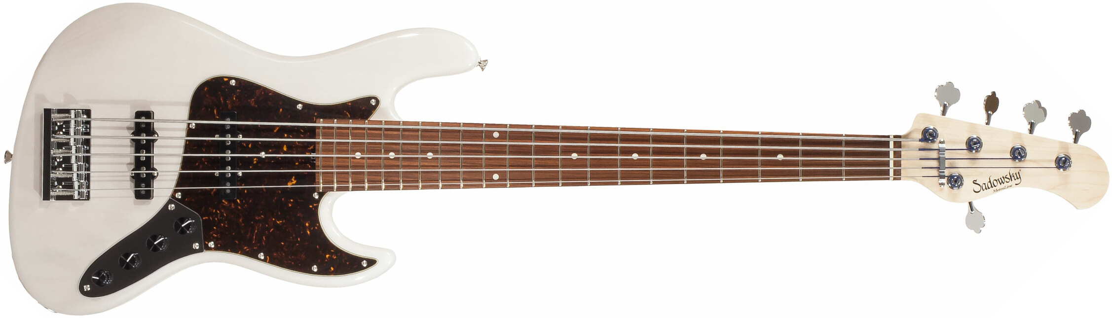 Sadowsky Rv5 Metroline 21 Fret Vintage Japon Rw - Trans White - Basse Électrique Solid Body - Main picture