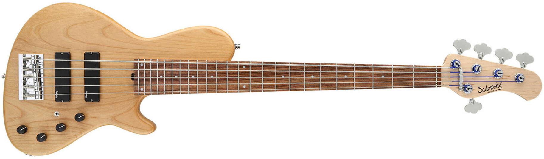 Sadowsky Single Cut Bass 24f Alder 5c Metroline All Active Pf - Natural Satin - Basse Électrique Solid Body - Main picture