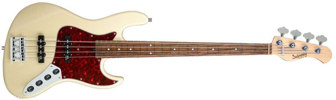 Sadowsky Vintage J/j Bass 21 Fret Ash 4c Metroline All Active Mor - Solid Olympic White - Basse Électrique Solid Body - Main picture