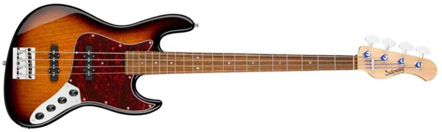 Sadowsky Vintage Jj Bass 21 Fret Alder 4c Metroline All Active Mor - '59 Burst Transparent - Basse Électrique Solid Body - Main picture