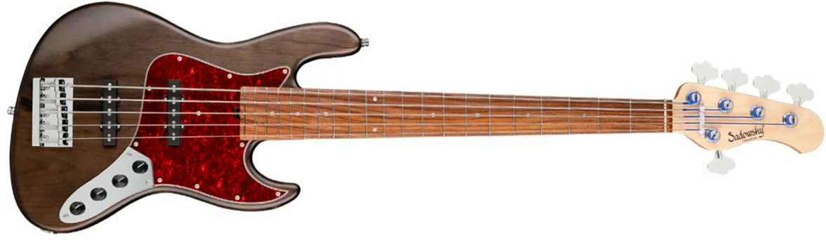 Sadowsky Vintage Jj Bass 21 Fret Alder 5c Metroline All Active Mor - Nirvana Black Transparent Satin - Basse Électrique Solid Body - Main picture