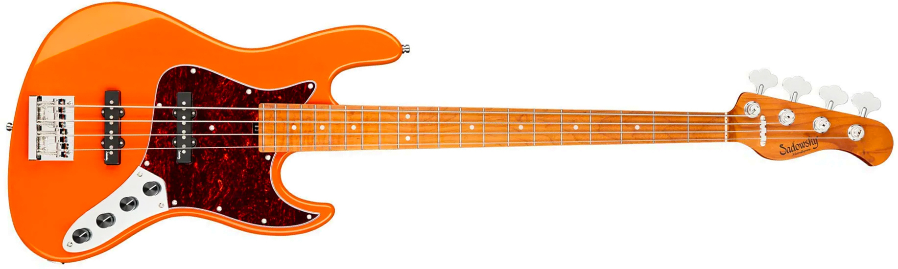 Sadowsky Vintage Jj Bass 21f 4c Metroexpress Mn - Candy Apple Orange Metallic - Basse Électrique Solid Body - Main picture