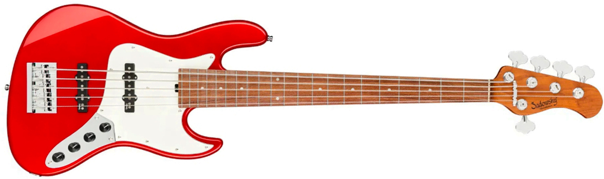 Sadowsky Vintage Jj Bass 21f 5c Metroexpress Mor - Candy Apple Red Metallic - Basse Électrique Solid Body - Main picture