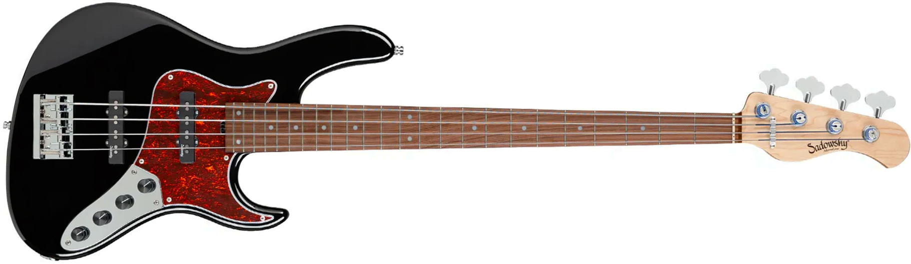 Sadowsky Vintage Jj Bass 24 Fret Alder 4c Metroline All Active Mor - Black High Polish - Basse Électrique Solid Body - Main picture