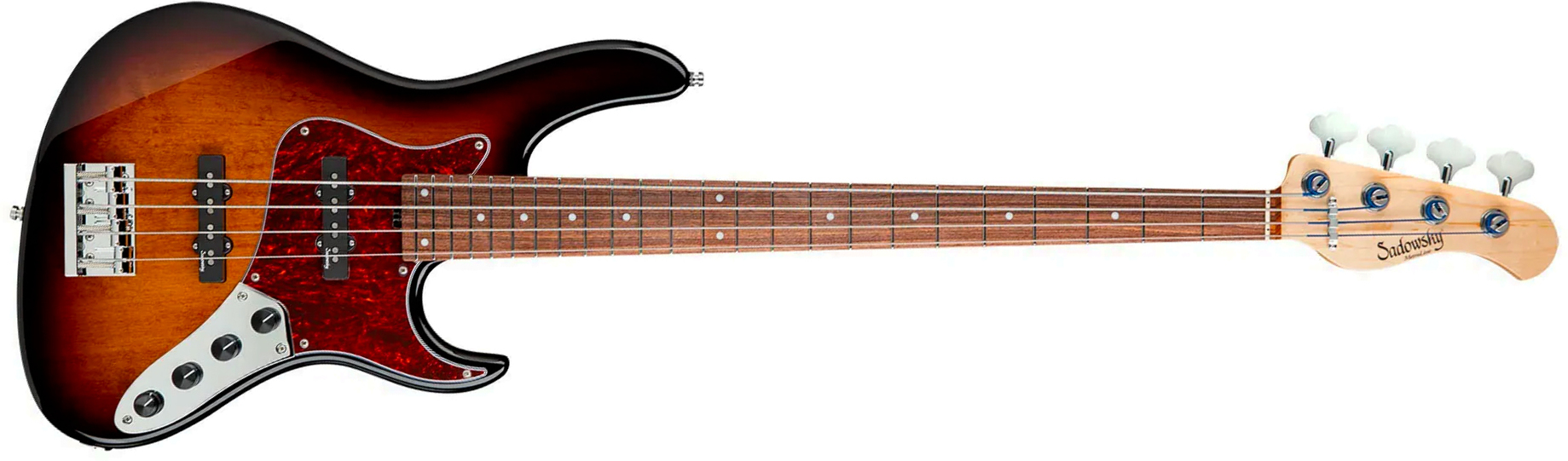 Sadowsky Vintage Jj Bass 24 Fret Alder 4c Metroline All Active Mor - '59 Burst Transparent - Basse Électrique Solid Body - Main picture