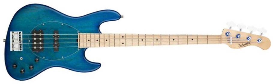 Sadowsky Vintage M/j Bass 21f Ash 4c Metroline All Active Mn - Bora Blue Burst Trans. Satin - Basse Électrique Solid Body - Main picture