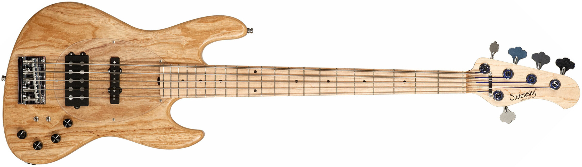 Sadowsky Vintage M/j Bass 21f Ash 5c Metroline All Active Mn - Natural Satin - Basse Électrique Solid Body - Main picture