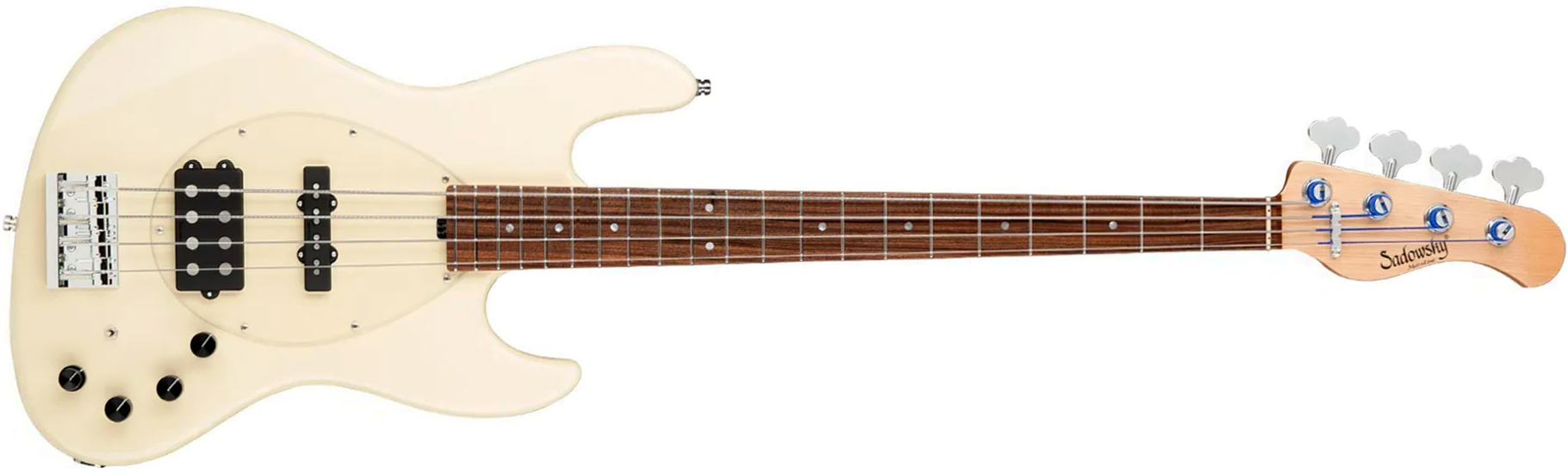 Sadowsky Vintage Mj Bass 21f Alder 4c Metroline All Active Mor - Olympic White - Basse Électrique Solid Body - Main picture