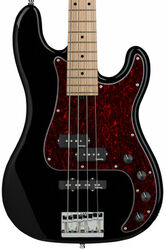 Basse électrique solid body Sadowsky Metroline 21-Fret Hybrid P/J Bass Ash 4-string (Germany, MN) - Solid black high polish