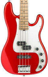 Metroline 21-Fret Hybrid P/J Bass Ash 4-string (Germany, MN) - solid candy apple red