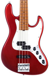 MetroExpress 21-Fret Hybrid P/J Bass V2 4-String (MN) - candy apple red