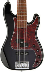 Basse électrique solid body Sadowsky Metroline 21-Fret Hybrid P/J Bass Alder (5-String, Germany, MOR) - Solid Black High Polish