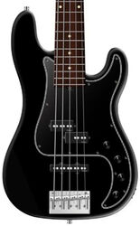 Basse électrique solid body Sadowsky Metroline 21-Fret Hybrid P/J Bass Alder (5-String, Germany, MOR) - Solid Black Satin