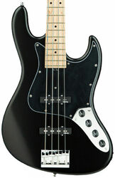 MetroLine 21-Fret Vintage J/J Bass Ash 4-String (Germany, MN) - solid black satin