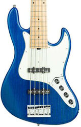 Metroline 21-Fret Vintage J/J Bass Ash 5 (Germany, MN) - Blue Transparent Satin
