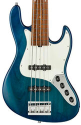Basse électrique solid body Sadowsky MetroLine 21-Fret Vintage J/J Bass Alder (5-String, Germany, Morado) - Bora Blue Burst Transparent Satin