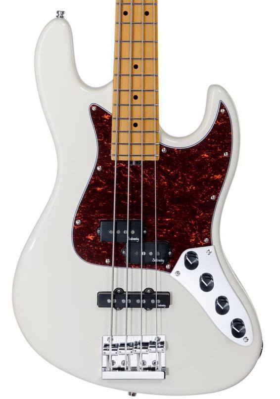 Basse électrique solid body Sadowsky MetroExpress 21-Fret Hybrid P/J Bass V2 4-String (MN) - Olympic white