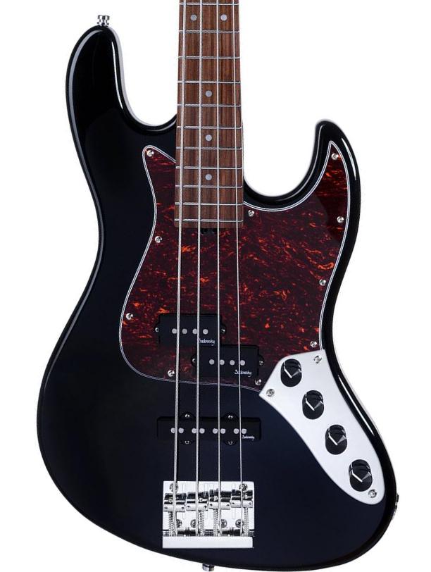 Basse électrique solid body Sadowsky MetroExpress 21-Fret Hybrid P/J Bass V2 4-String (PF) - Black pearl