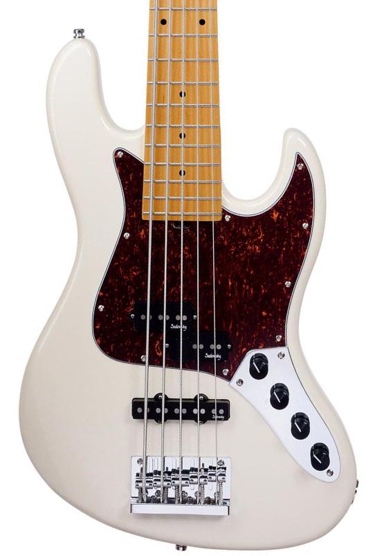 Basse électrique solid body Sadowsky MetroExpress 21-Fret Hybrid P/J Bass V2 5-String (MN) - Olympic white