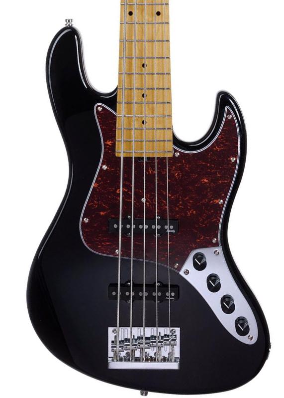 Basse électrique solid body Sadowsky MetroExpress 21-Fret Standard J/J Bass V2 5-String (MN) - Black pearl